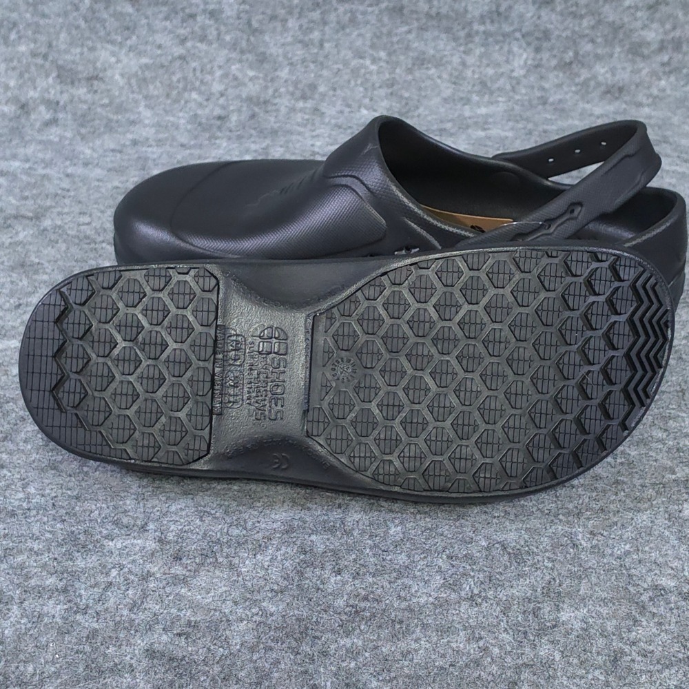 Shoes For Crews Zinc Black Slip Resistant Work Clogs Mens 9 Womens 11 60301 - Picture 6 of 7